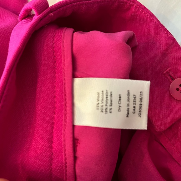 Talbots NWT pink wide leg wool blend trouser size 8Petite - Picture 4 of 8